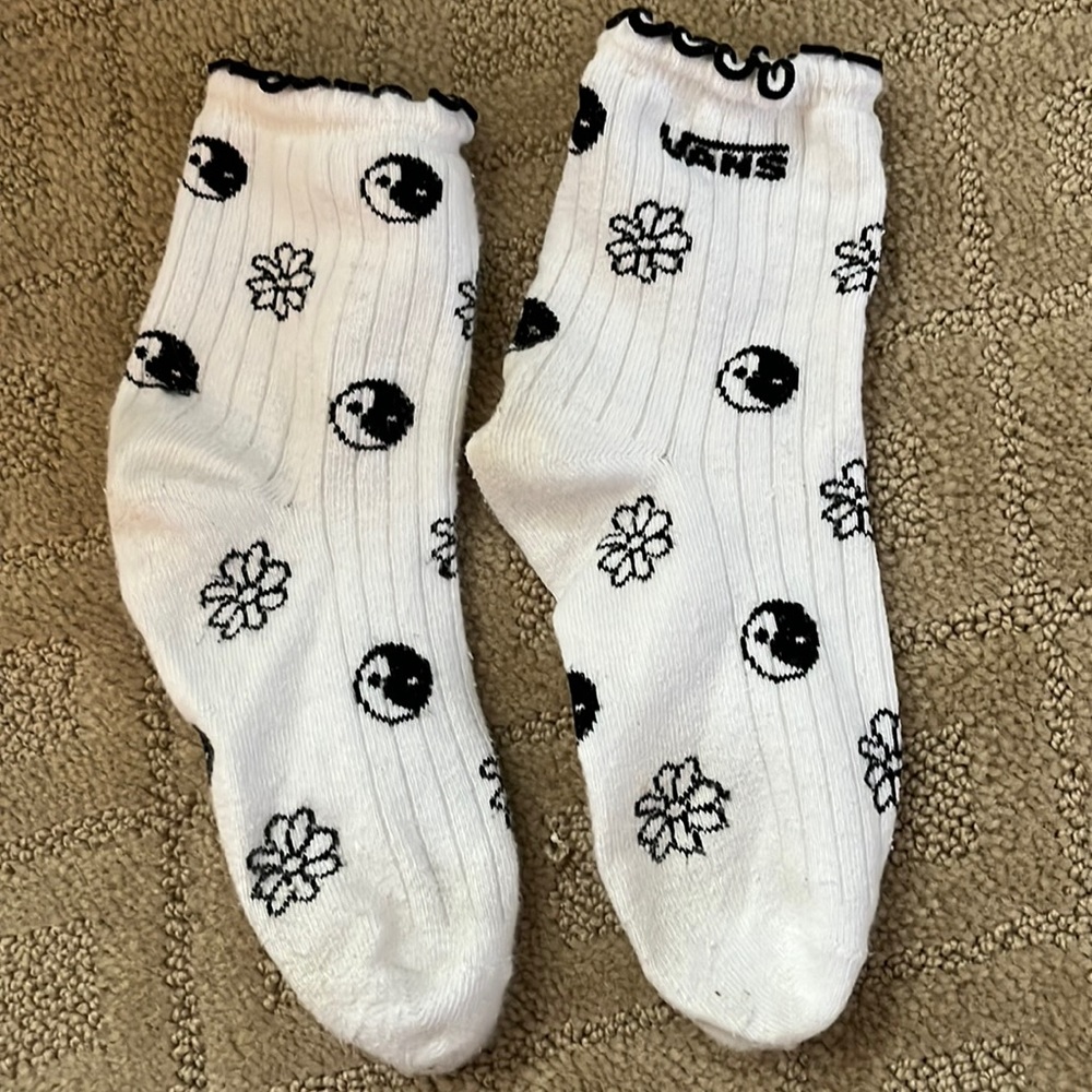 VANS Black & White Socks